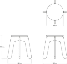 Load image into Gallery viewer, Detailed occasional Stool